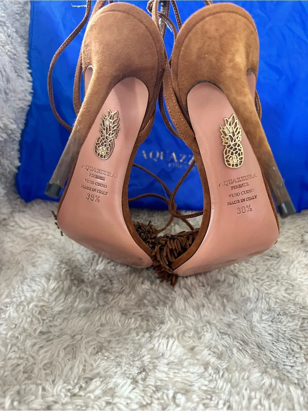 Aquazzura Wild Thing Suede Sandals